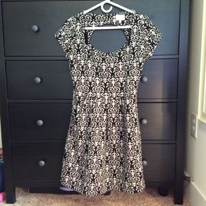 Anthropologie Deletta M Dress Black Grey